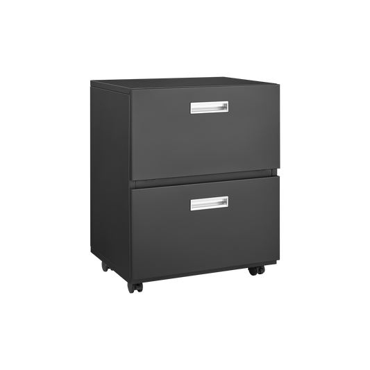 Office furniture Copier Cabinet black 2 door steel copier stand mobile pedestal file