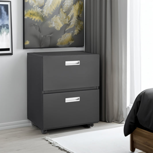 Office furniture Copier Cabinet black 2 door steel copier stand mobile pedestal file