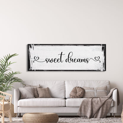 Master Bedroom Sign, Sweet Dreams Canvas Sign, Bedroom Wall Decor, Sign For Bedroom, distressed Canvas Sign, Sign Above Bed, Bedroom Art