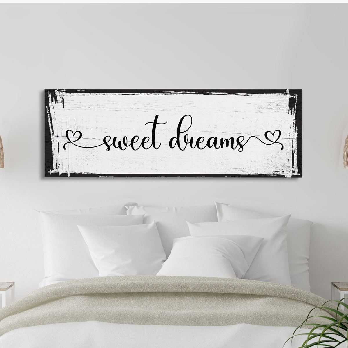 Master Bedroom Sign, Sweet Dreams Canvas Sign, Bedroom Wall Decor, Sign For Bedroom, distressed Canvas Sign, Sign Above Bed, Bedroom Art