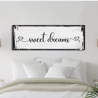 Master Bedroom Sign, Sweet Dreams Canvas Sign, Bedroom Wall Decor, Sign For Bedroom, distressed Canvas Sign, Sign Above Bed, Bedroom Art