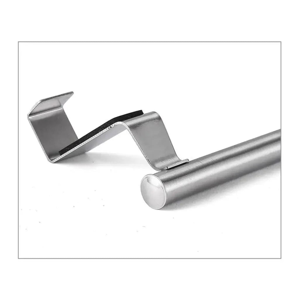 Towel Rack Over Door Towel Bar Hanging Holder Stainless Steel Bathroom Kitchen Cabinet